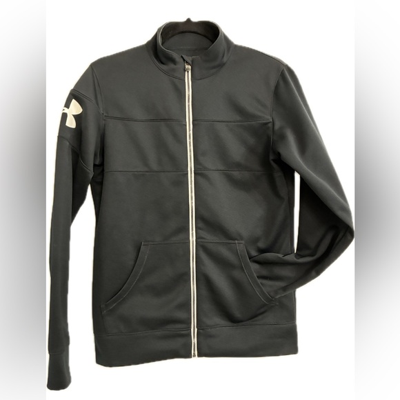 Women’s Under Armour semi-fitted Black Full-Zip Lightweight Jacket Sz S Like New - Picture 1 of 5